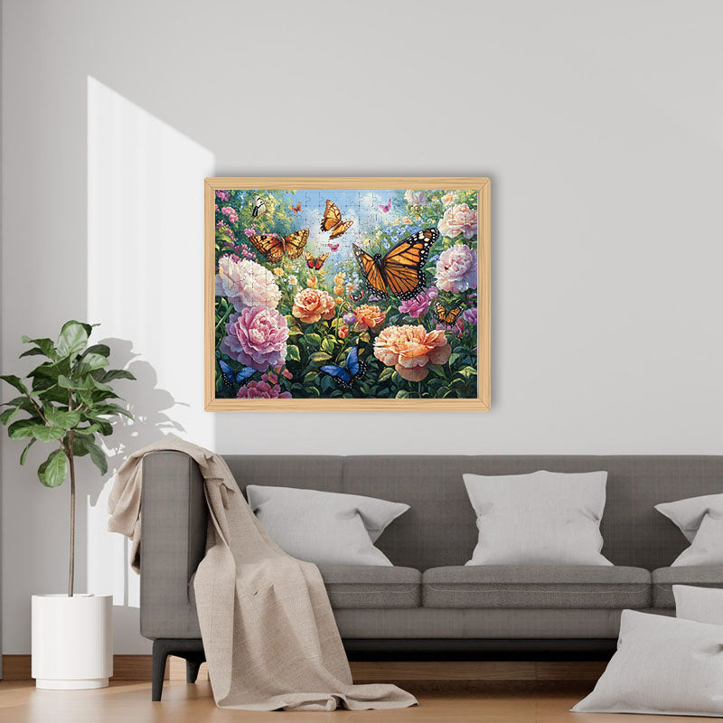 Schmetterlingsgarten - Holzpuzzle