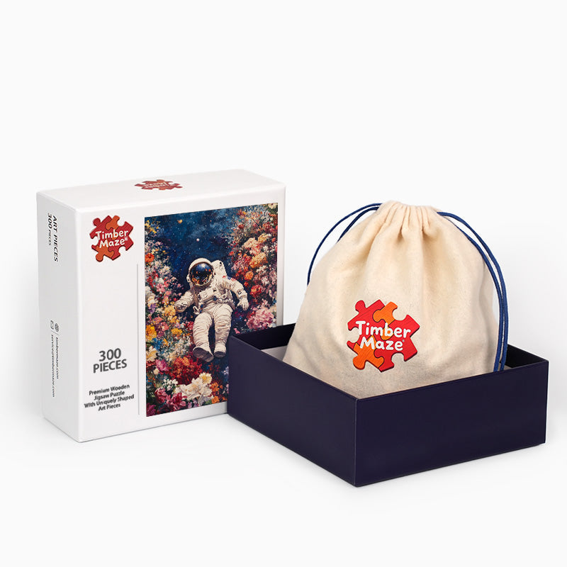 Florales Abenteuer - Holzpuzzle