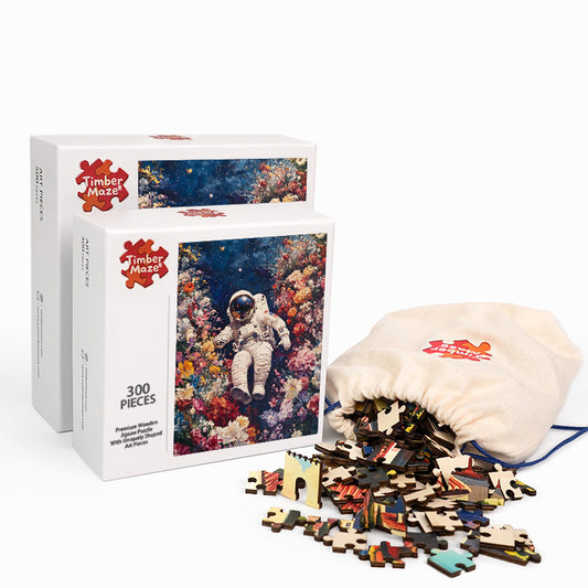 Florales Abenteuer - Holzpuzzle