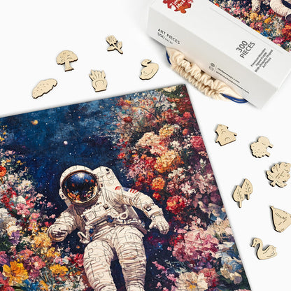 Florales Abenteuer - Holzpuzzle