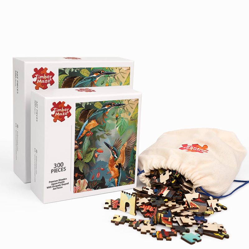 Eisvogel - Holzpuzzle