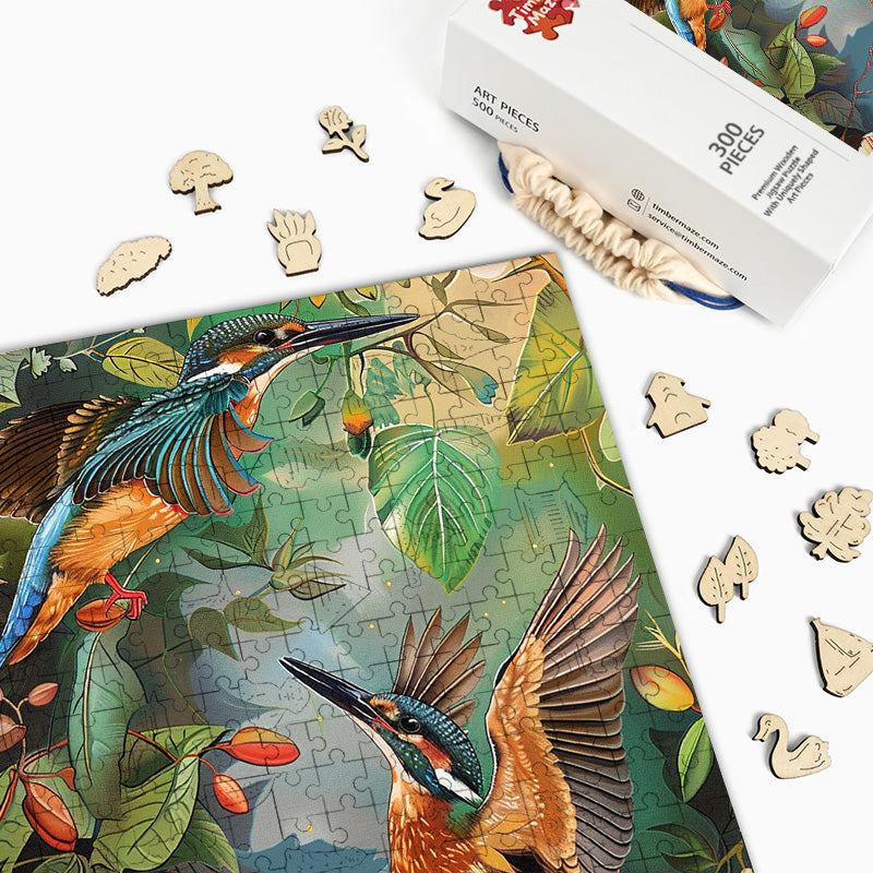 Eisvogel - Holzpuzzle