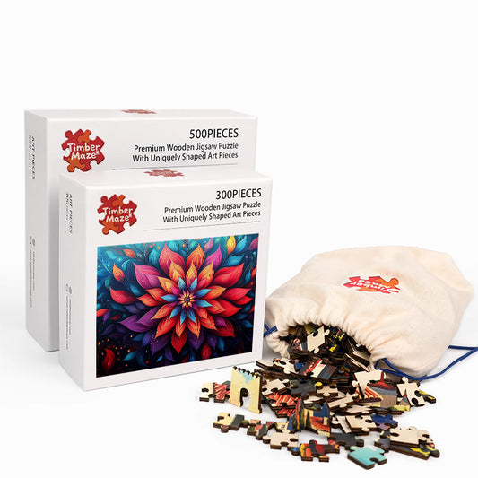 Mystic Bloom - Holzpuzzle