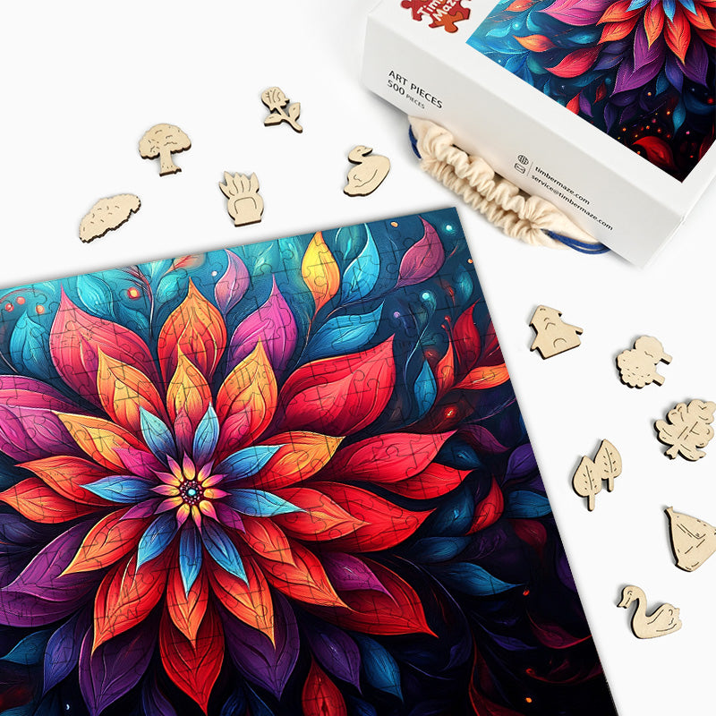 Mystic Bloom - Holzpuzzle