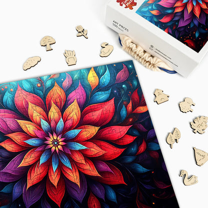 Mystic Bloom - Holzpuzzle