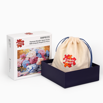 Pfingstrosenvase - Holzpuzzle