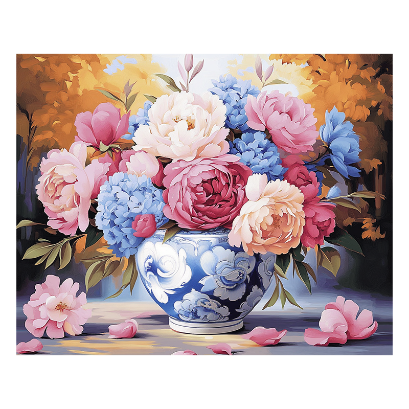 Pfingstrosenvase - Holzpuzzle