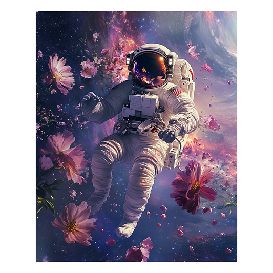 Weltraumspaziergang im traumhaften Kosmos - Holzpuzzle