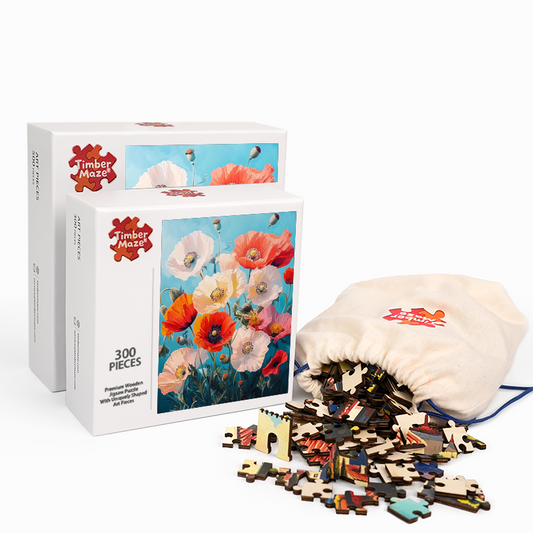 Wilde Eleganz - Holzpuzzle