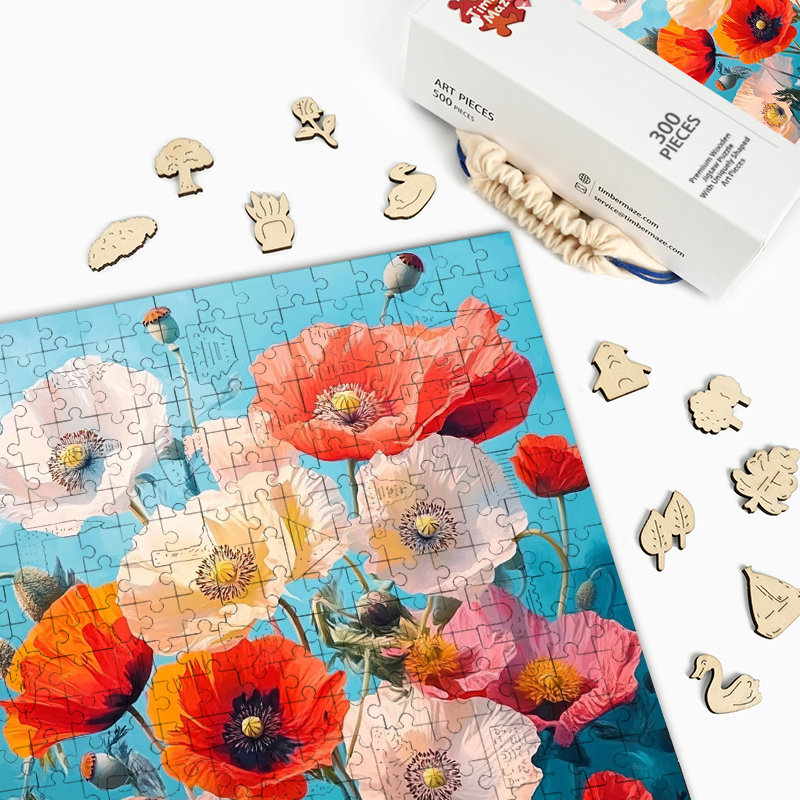 Wilde Eleganz - Holzpuzzle