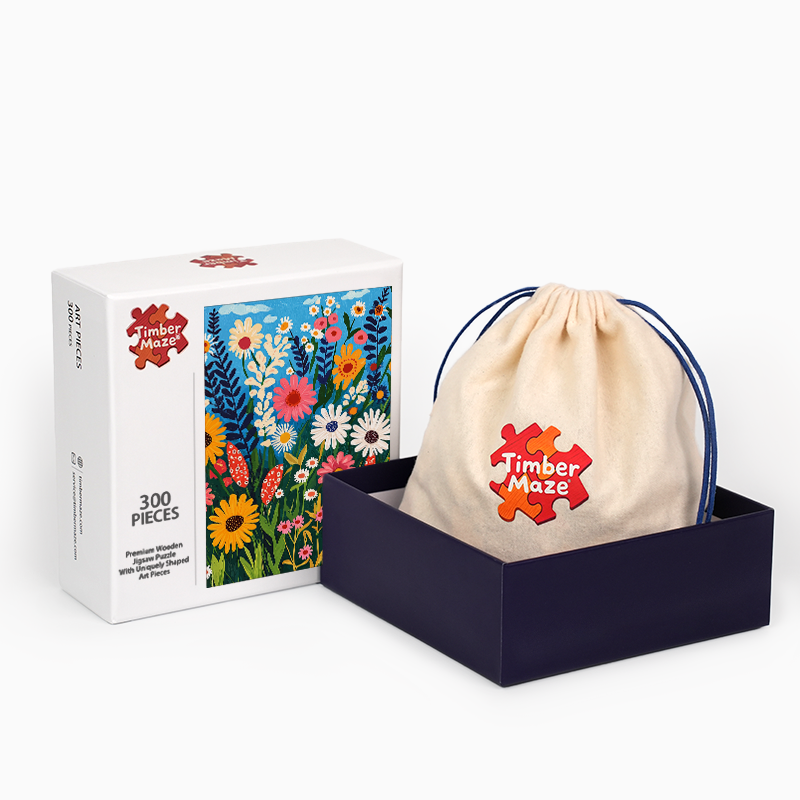 Wildblumen - Holzpuzzle