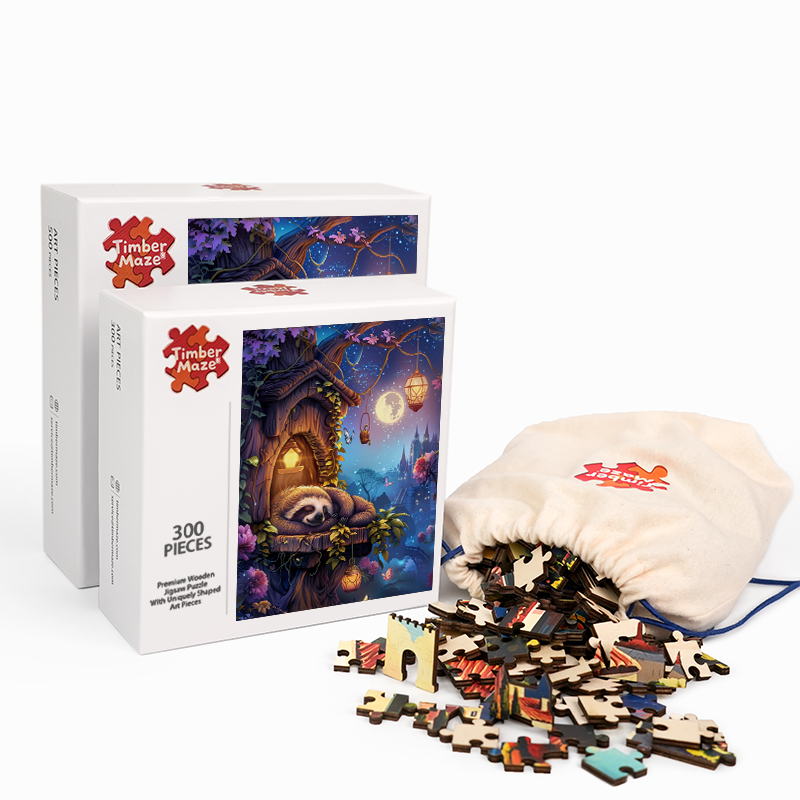 Mondscheinschlummer - Holzpuzzle