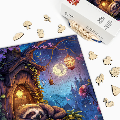 Mondscheinschlummer - Holzpuzzle