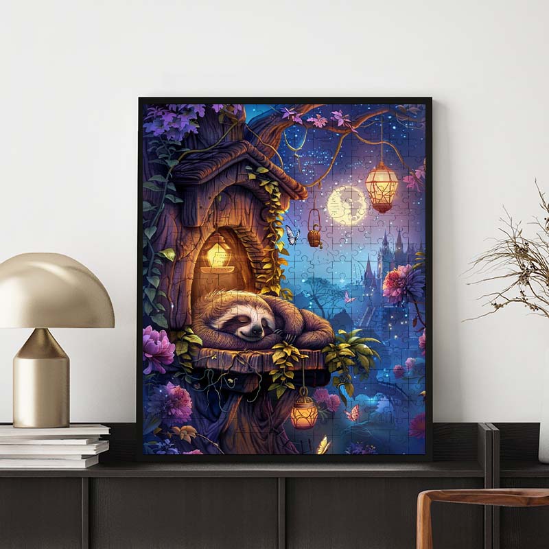 Mondscheinschlummer - Holzpuzzle