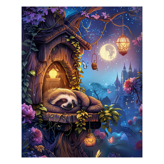 Mondscheinschlummer - Holzpuzzle