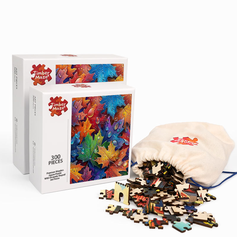 Herbstblattspektrum - Holzpuzzle