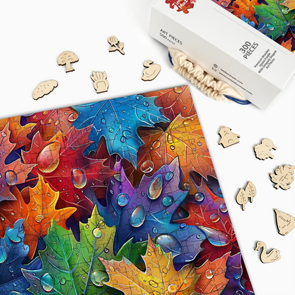 Herbstblattspektrum - Holzpuzzle