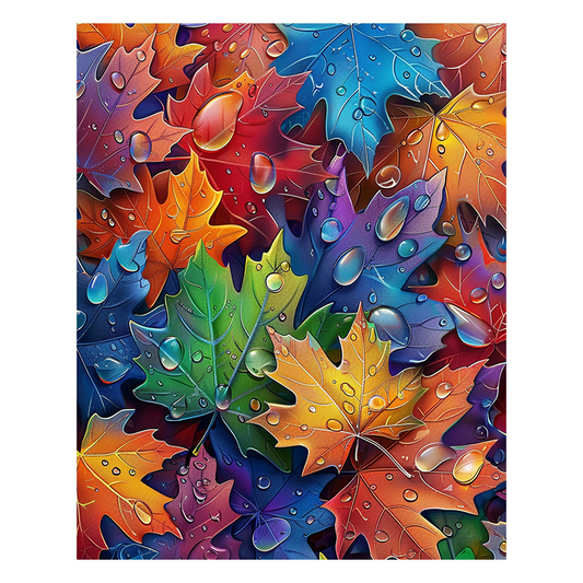 Herbstblattspektrum - Holzpuzzle