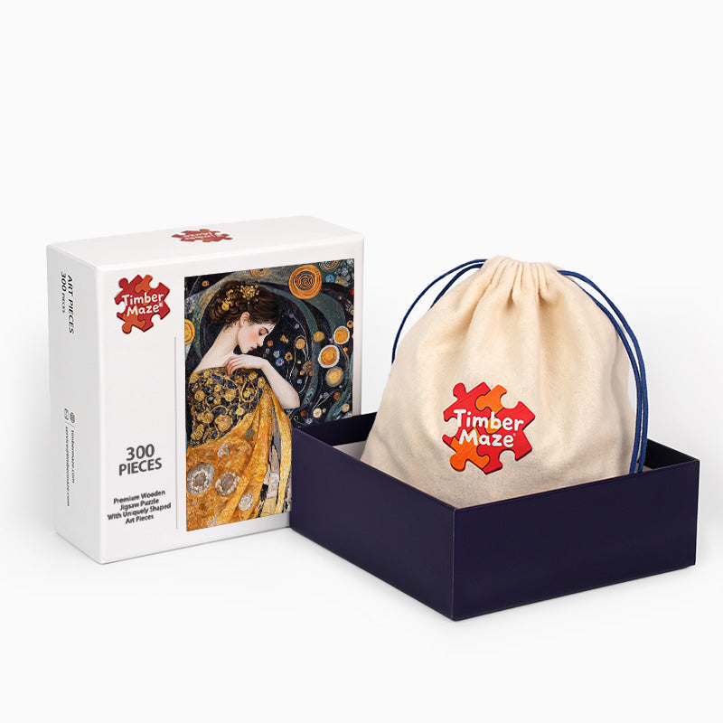 Elegante Frau - Holzpuzzle