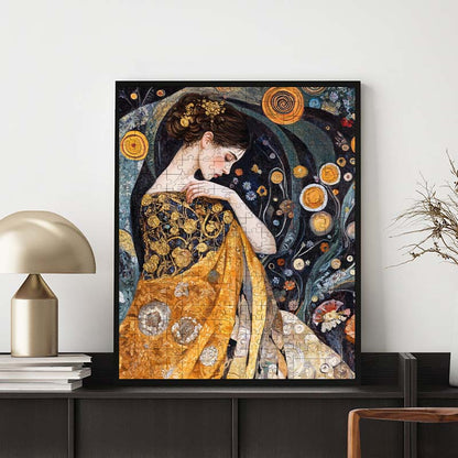 Elegante Frau - Holzpuzzle