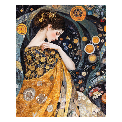 Elegante Frau - Holzpuzzle