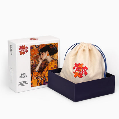 Vintage Frau - Holzpuzzle