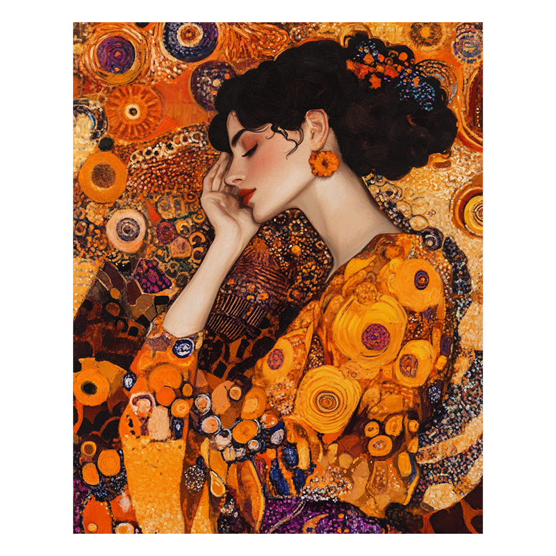 Vintage Frau - Holzpuzzle