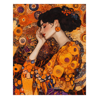 Vintage Frau - Holzpuzzle