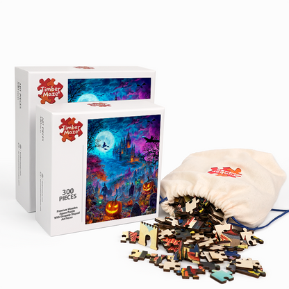 Gruselige Nachtparade - Holzpuzzle