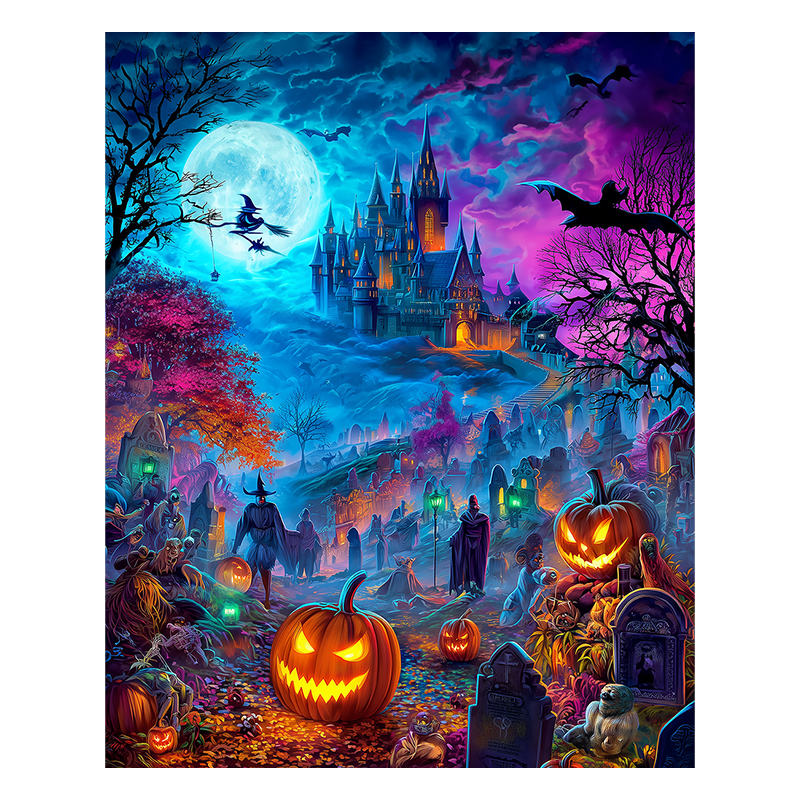 Gruselige Nachtparade - Holzpuzzle