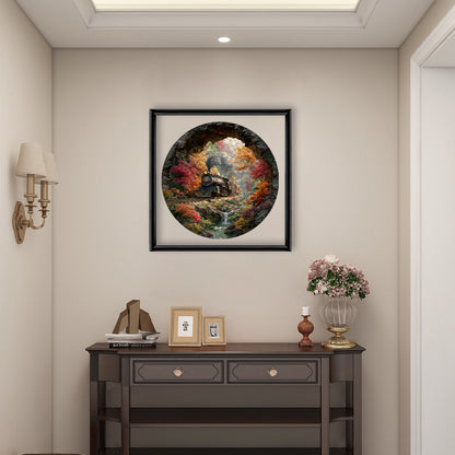 Herbstschienen - Holzpuzzle