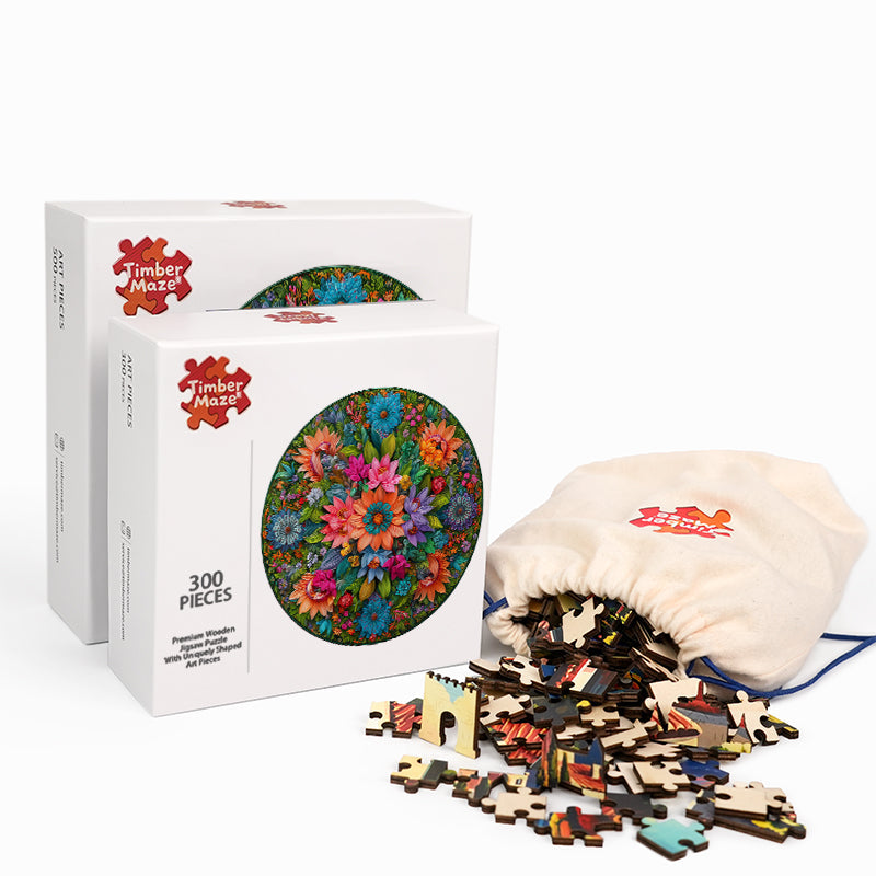 Bloom Circle - Holzpuzzle