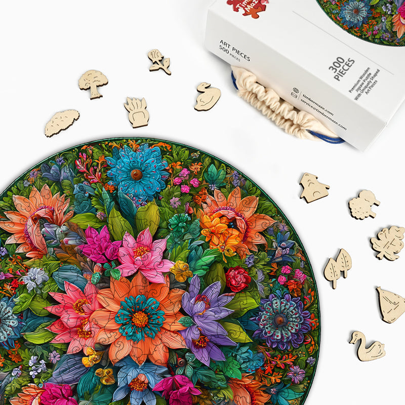 Bloom Circle - Holzpuzzle