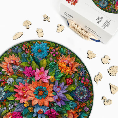 Bloom Circle - Holzpuzzle