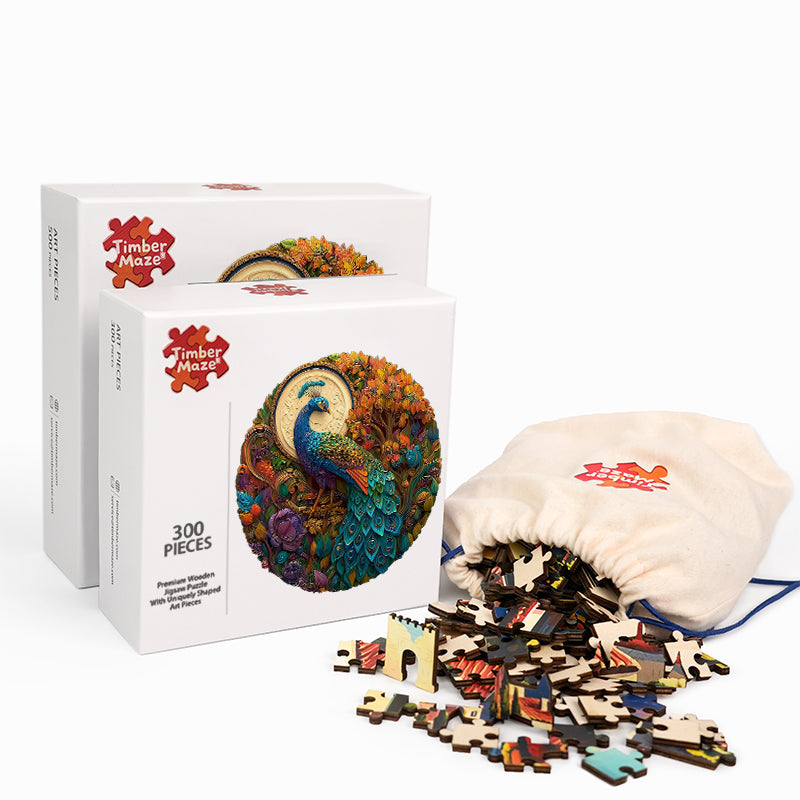 Bunte Krone - Holzpuzzle