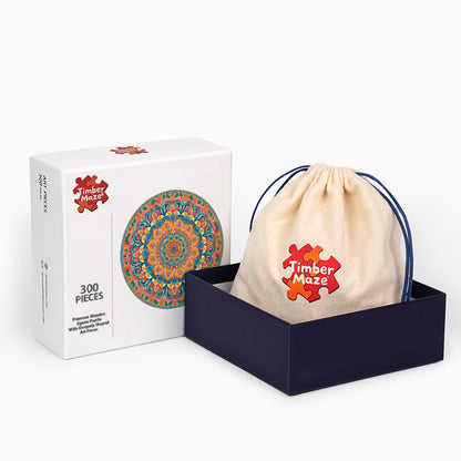 Florales Zen - Holzpuzzle