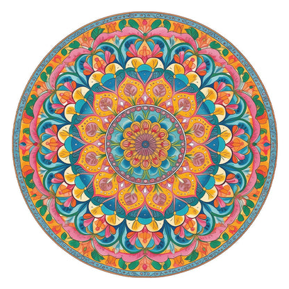 Florales Zen - Holzpuzzle