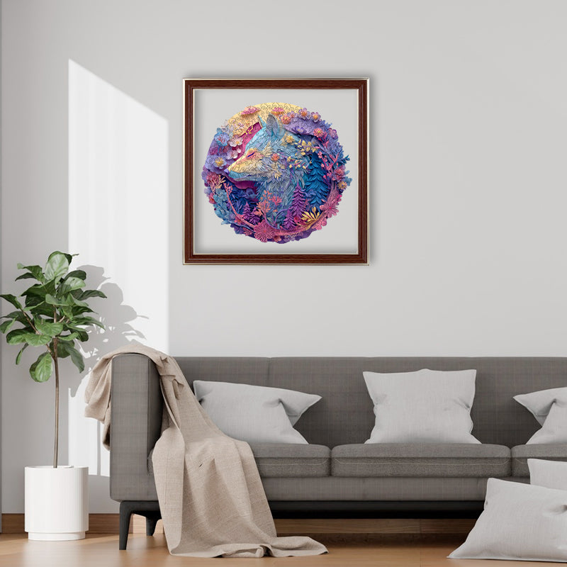 Fuchs & Blumen - Holzpuzzle