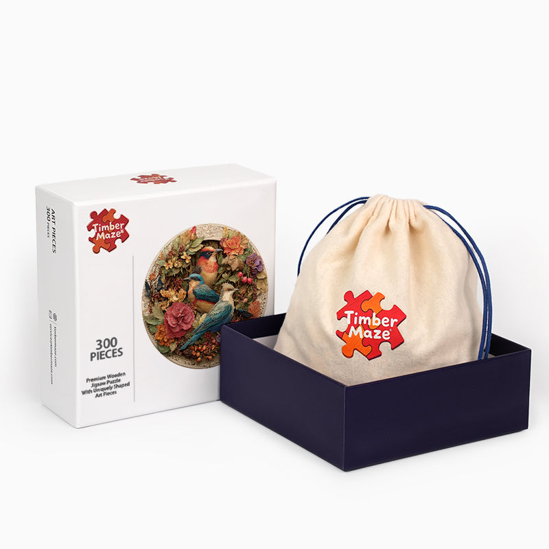 Vergoldeter Garten - Holzpuzzle