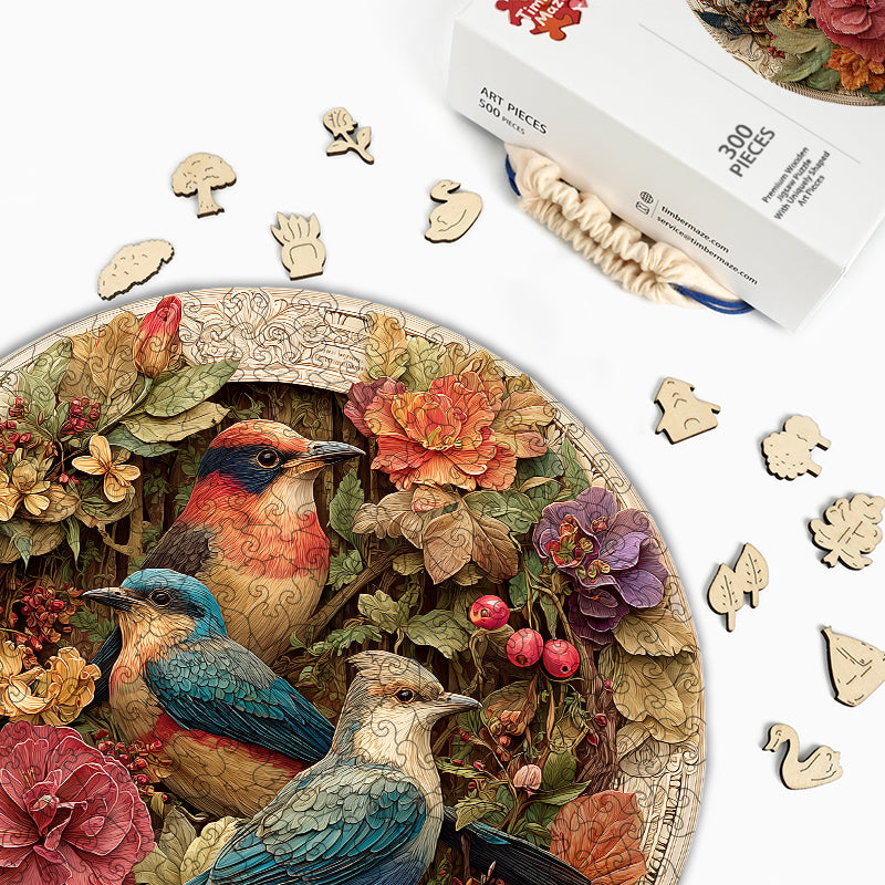 Vergoldeter Garten - Holzpuzzle