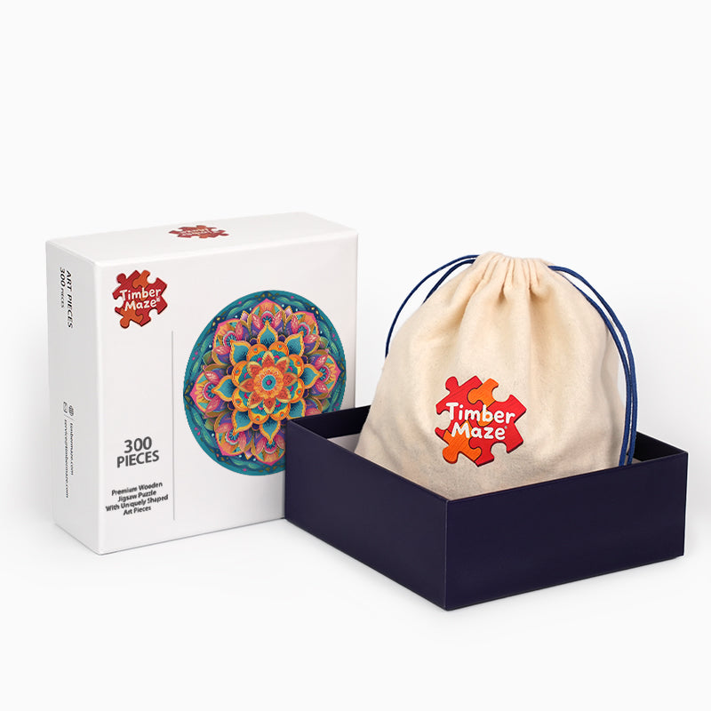 Mandala Bloom - Holzpuzzle