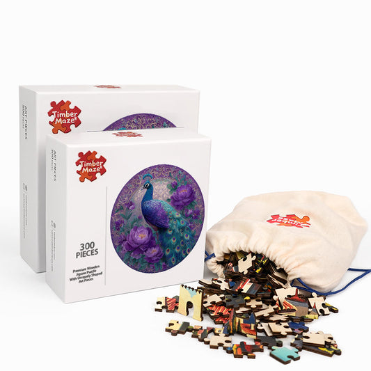 Königliches Gefieder - Holzpuzzle