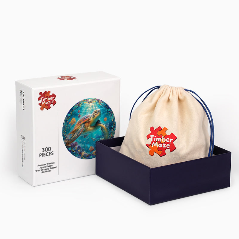 Reise der Schildkröte - Holzpuzzle