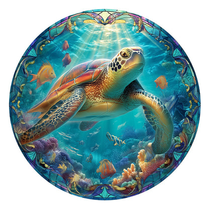 Reise der Schildkröte - Holzpuzzle