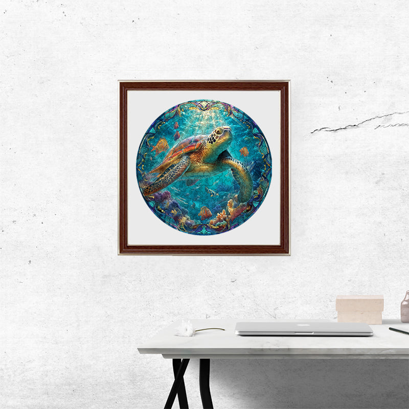 Reise der Schildkröte - Holzpuzzle