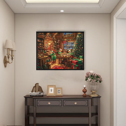 Weihnachtself - Holzpuzzle