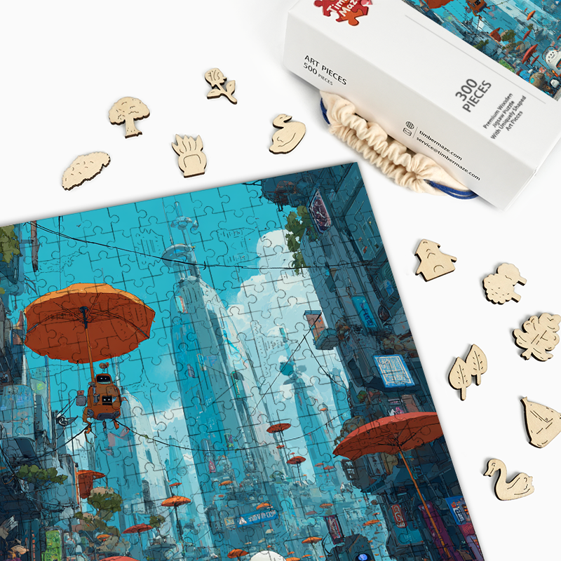 Robo Wonderland - Holzpuzzle