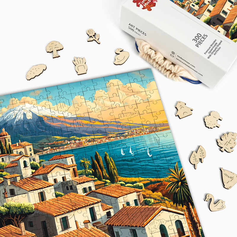 Sizilien - Holzpuzzle