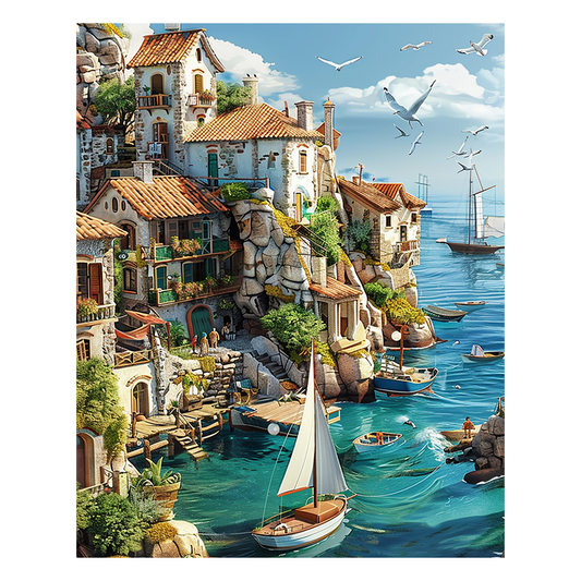 Ein Juwel an der Küste - Holzpuzzle