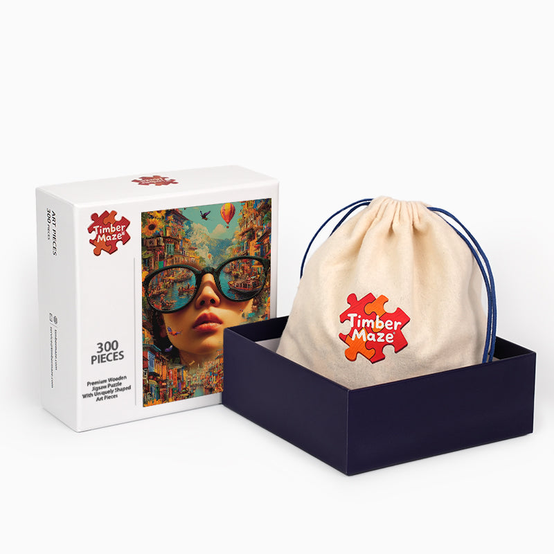 Stadtbildbrille - Holzpuzzle